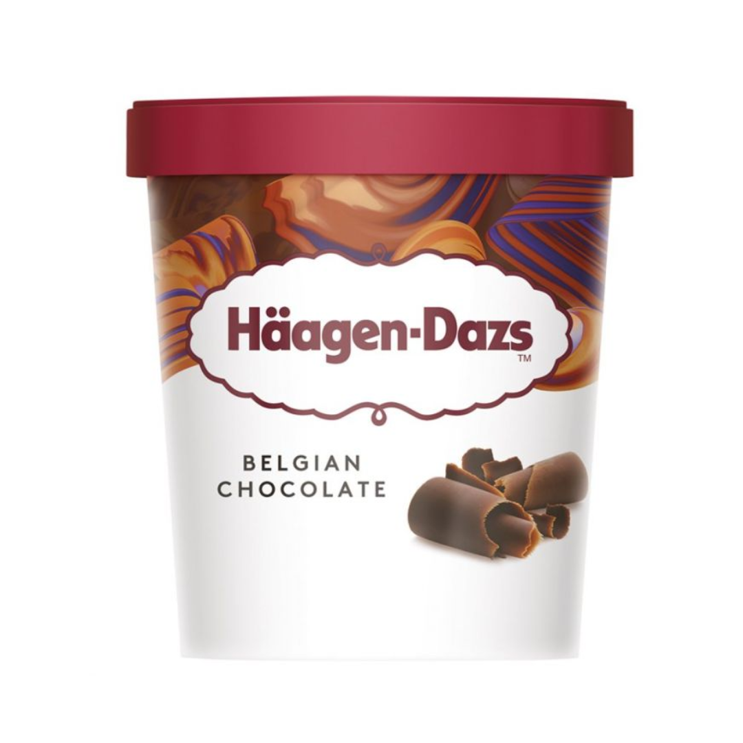 Haagen Dazs Belgian Chocolate 460ml (8 Pack)