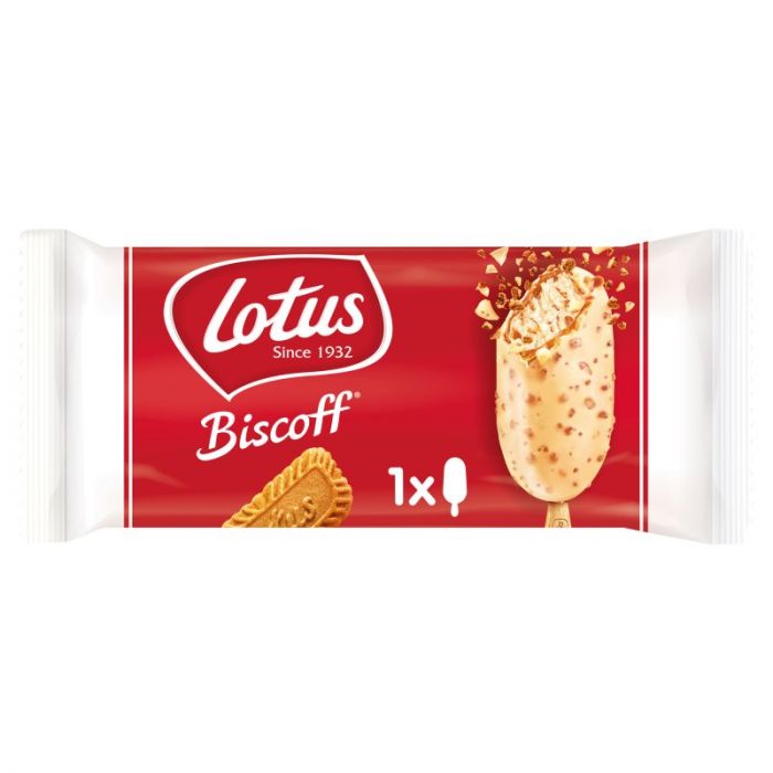 Lotus Biscoff White Ice Cream Stick 90ml (28 Pack)