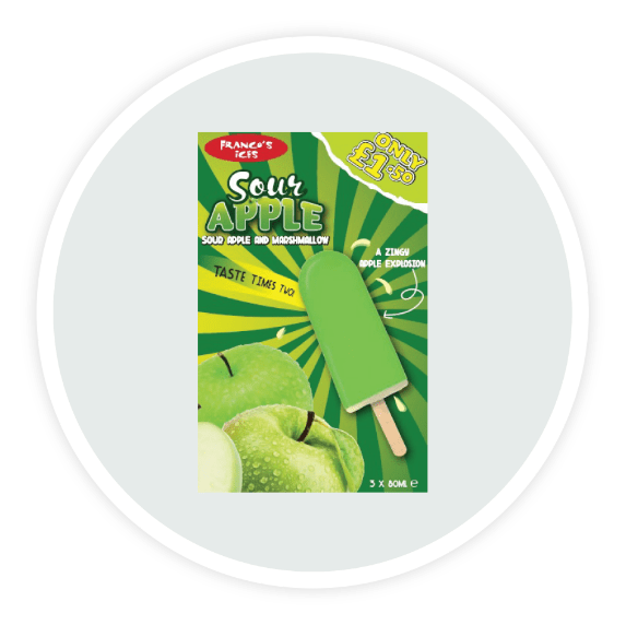 Franco's Sour Apple 12X3X80ml Multi Pack