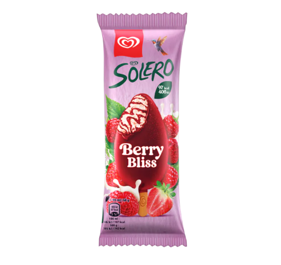 Solero Berry Bliss Raspberry 90ml (25 Pack)