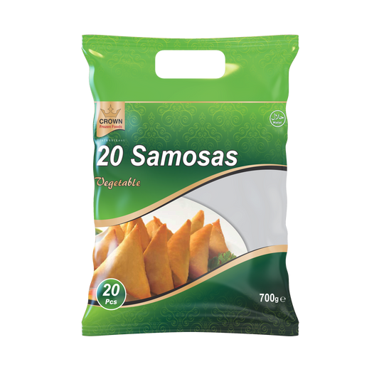 Vegetable Samosa 20pcs x 15 Packets (Crown)