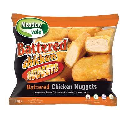 Battered Chicken Nuggets (Box: 6pktsx1kg)  (Meadowvale)