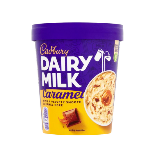 Cadbury Dairy Milk Caramel Ice Cream Tub 480ml (6 Pack)