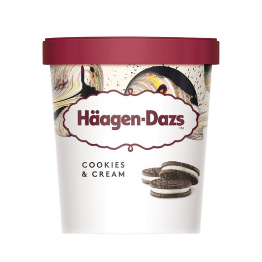 Haagen Dazs Cookies & Cream 460ml (8 Pack)