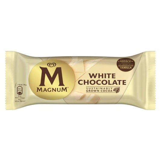 Magnum White Chocolate 110ml (20 Pack)