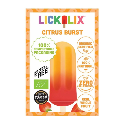 Lick A Lix Citrus Burst Lemon Gluten Free 24x75ml