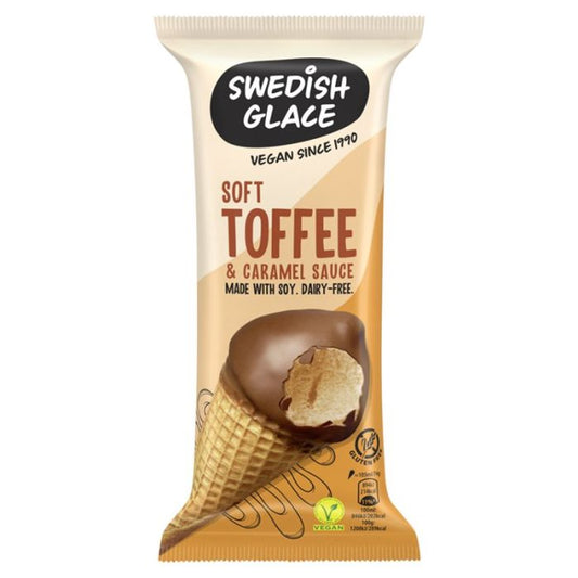 Swedish Glace Toffee Cone 105ml (24 Pack)