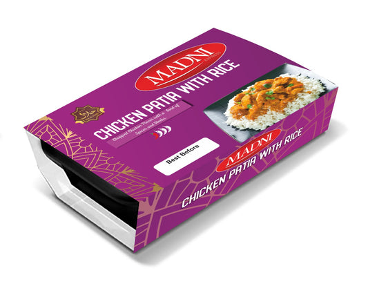 Chicken Patia With Rice 8 Pack (8x400g Halal Ready Meals)