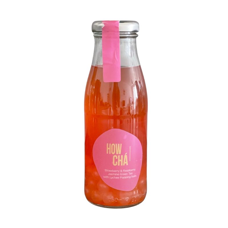 HOW CHA Bubblegum Tea (Strawberry & Raspberry Flavour) 12x260ml